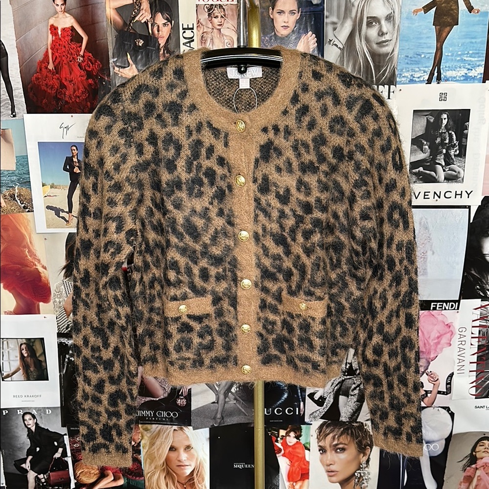 J. Crew Leopard Print Cardigan